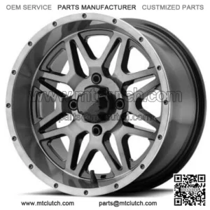 ATV/UTV Wheels Set 14in M26 Vibe Machined 4/137 0mm HP1K For: Can-Am