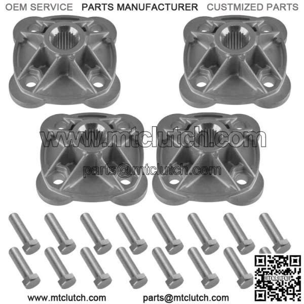 4x Rear L/R Wheel Hub w/ Hardware for Polaris Sportsman 570 2008 NEW