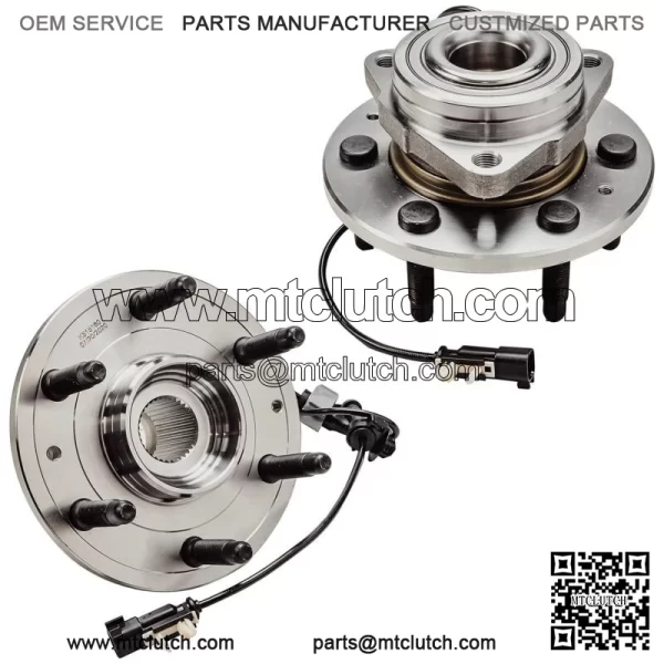 8pc Front Wheel Bearing and Hubs Sway Bar Tierods for Chevy Silverado 1500  (For:  Silverado 1500)