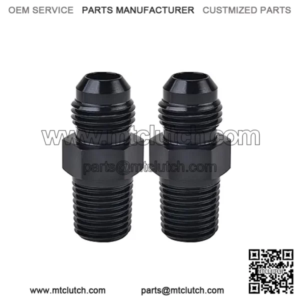 AN10 male to 3/8NPT 2-pack