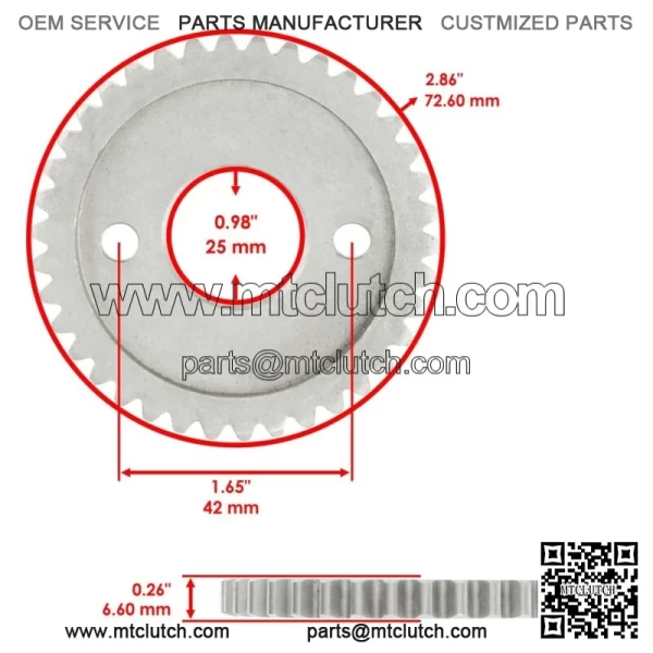 Camshaft Cam Timing Chain w/ Gear Sprocket Fits Polaris RZR 570 2012 - 2020 (For: Polaris) - Image 3