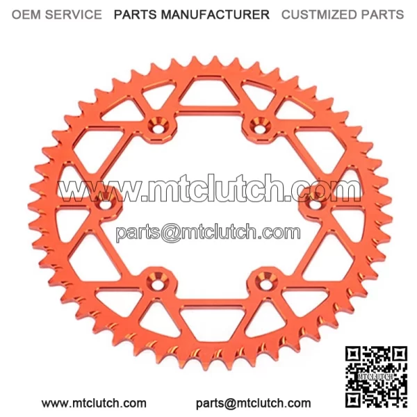 7075 aluminum alloy self cleaning motorcycle rear sprocket for KTM - Image 2