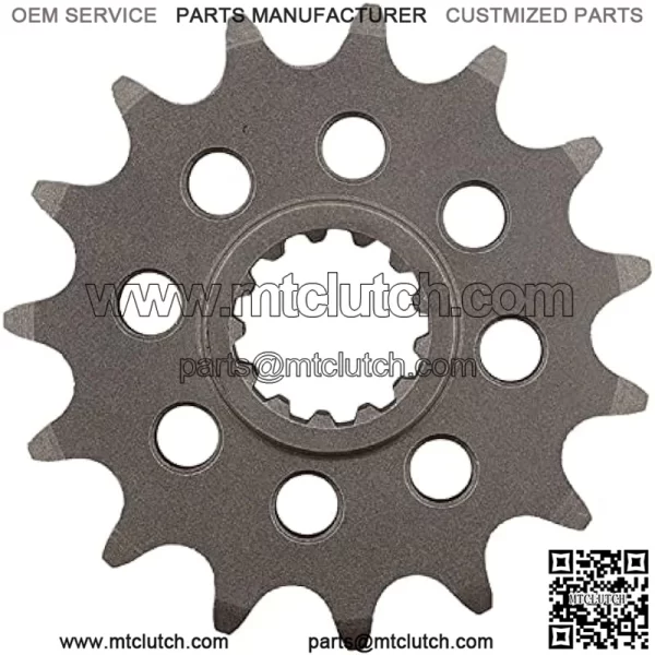 CST-1581-15-2 Front Sprocket Compatible With/Replacement For Yamaha 6 FZ 2004-2008, FZ 6 S 2009, 1000 FZR 1987-1995, FZX 750 Fazer 1986 1987, GTS 1000 ABS 1993-1996, YZF 750 R 1994-98 - Image 2