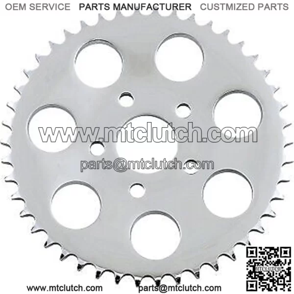 1210-0381 Chrome Rear Wheel Sprocket 46 tooth