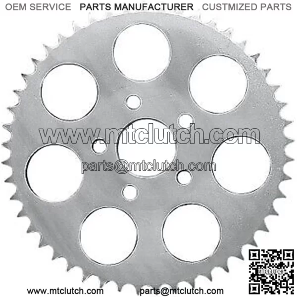 1210-0604 Chrome 51-Tooth Rear Wheel Sprocket