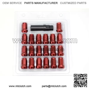 48mm Toyota model 7075 nut opposite side 19mm M12*1.5# red