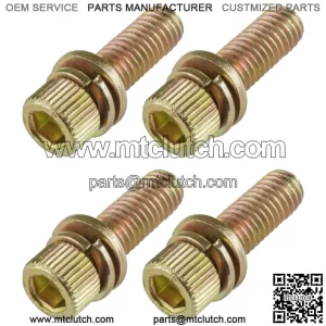 4 Exhaust Manifold Bolts Studs Screw for Polaris Sportsman 800 EFI 2009-2014 For: Polaris Sportsman 800