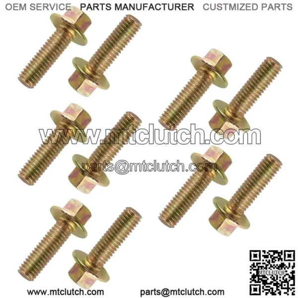 10x Flanged Head Clutch Bolt M6x20 for Polaris Sportsman 570 6x6 2018 2019-2021 For: Polaris Sportsman 570 - Image 3