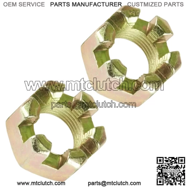 2 Front Axle Castle Nut For Polaris Sportsman 800 4x4 6x6 2005 2006 2007 - 2014 For: Polaris Sportsman 570