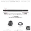 96-00 civic D16Y7 D16Y8 cylinder head screw set 208-4305 - Image 3