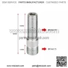 Long 58mm reverse bolt M12*1.5-M12*1.5 - Image 2
