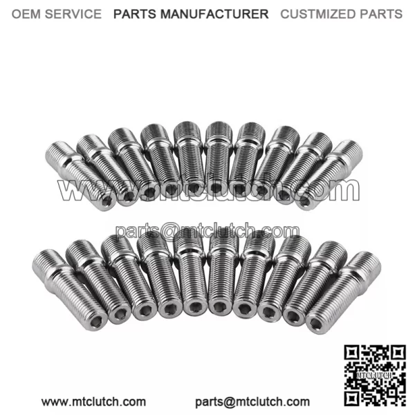 Long 58mm reverse bolt M12*1.5-M12*1.5 - Image 3