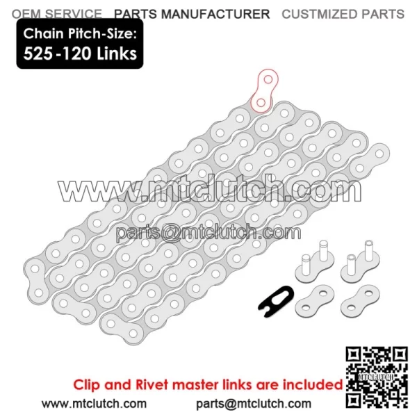 Green Drive Chain for Honda TRX450ER Electric Start 2006-2014 (For: Honda) - Image 2