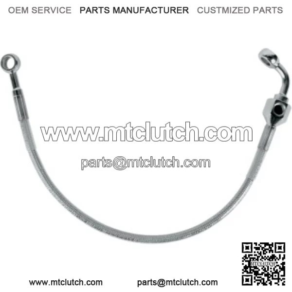 15 3/4" Standard Braided Stainless Steel Brake Rear Line Harley Dyna 00-07 FXD (For: Harley-Davidson)