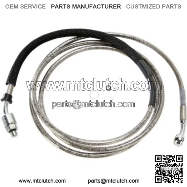 82 1/8" Stainless +12 Extended Hydraulic Clutch Cable Harley Touring 13-16 CVO (For: Harley-Davidson)