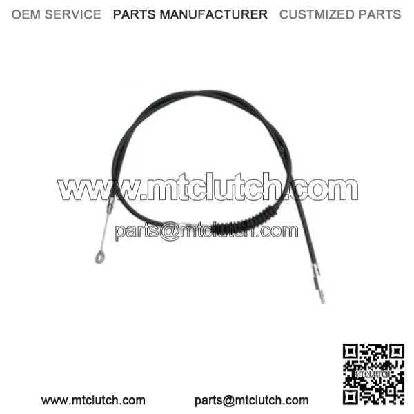 48 Black Vinyl Extended Clutch Cable Harley Softail Dyna Touring Sportster 86-13 (For: Harley-Davidson)