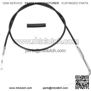 Black Vinyl Idle Cable 47 1/2" 90 Degree 4 3/4" Travel Harley 96-17 Big Twin Cam (For: Harley-Davidson)