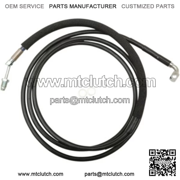 76 1/8" Black Vinyl +6 Extended Hydraulic Clutch Cable Harley Touring 17+ FLTRX (For: Harley-Davidson)