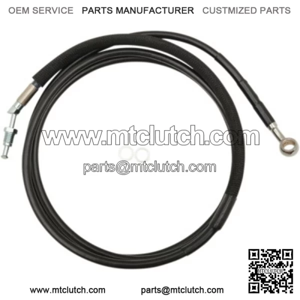 80 1/8" Black Vinyl +10 Extended Hydraulic Clutch Cable Harley Touring 17+ FLTR (For: Harley-Davidson)