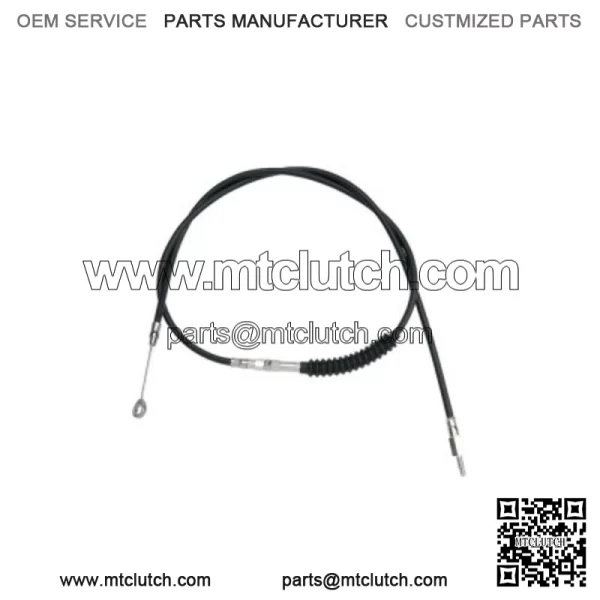 66 11/16" Black Vinyl Extended Clutch Cable Harley Softail Dyna Touring XL 86-13 (For: Harley-Davidson)