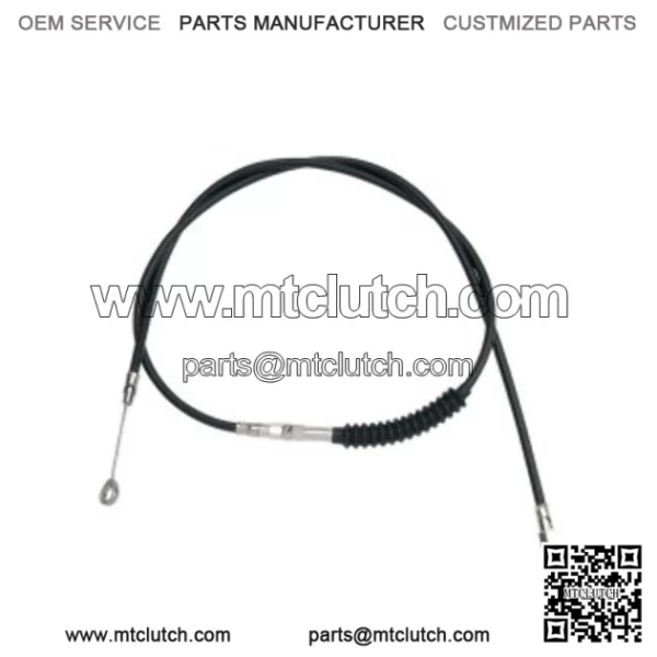 60 11/16" Black Vinyl Extended Clutch Cable Harley Softail Dyna Touring XL 86-13 (For: Harley-Davidson)