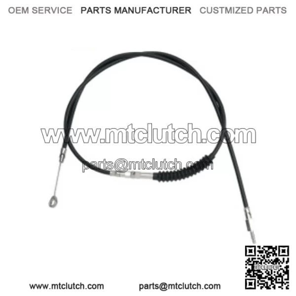 78 11/16" Black Vinyl Extended Clutch Cable Harley Softail Dyna Touring XL 86-13 (For: Harley-Davidson)