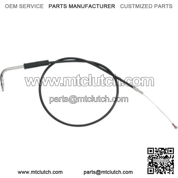 Black Vinyl Throttle Cable 39.5" OE Stock Length 56526-02 Harley Touring 02-07 (For: Harley-Davidson)