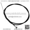 260216 Heavy Duty 60" Brake Cable For Several Mini Bike Go-Kart ATV Minibikes - Image 2