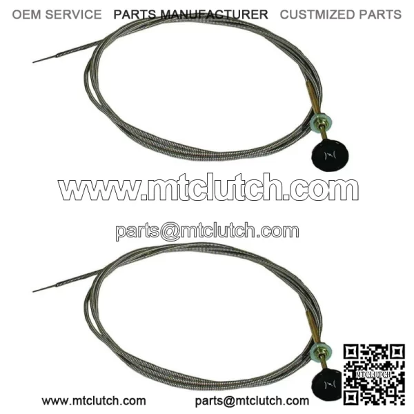 2 8 FOOT FT. UNIVERSAL CARBURETOR CHOKE CONTROL CABLES for 60122 Lawn Tractor
