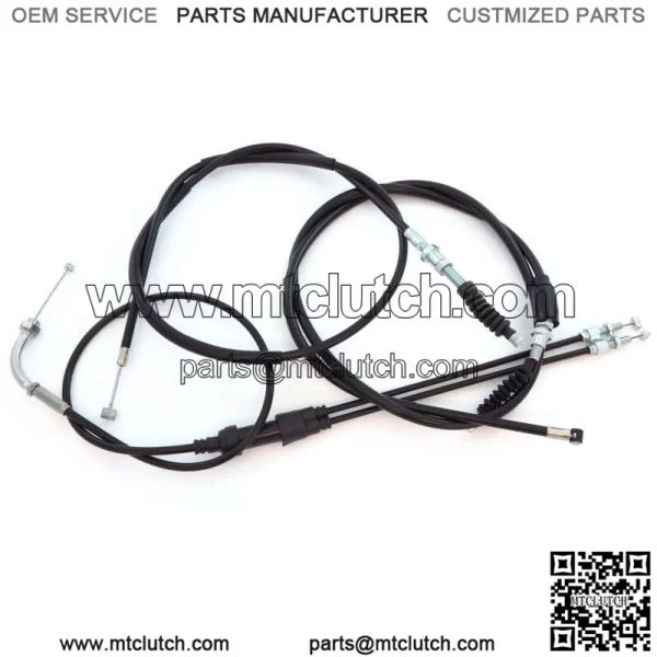 Control Cable Set - Throttle Clutch Brake - Honda CB350K CB350 Twin 1969 - 1973 (For: Honda)