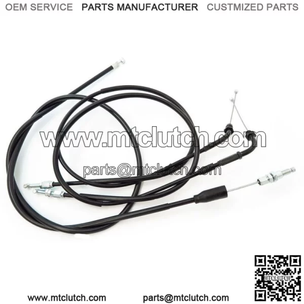 Control Cable Set Throttle Pull Push and Clutch Honda CB550 CB750 69-76 550F 77 (For: Honda)