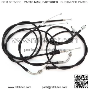 Complete Cable Set - Honda CB360T/G CJ360T - Clutch Speedo Tach Throttle A & B (For: Honda)