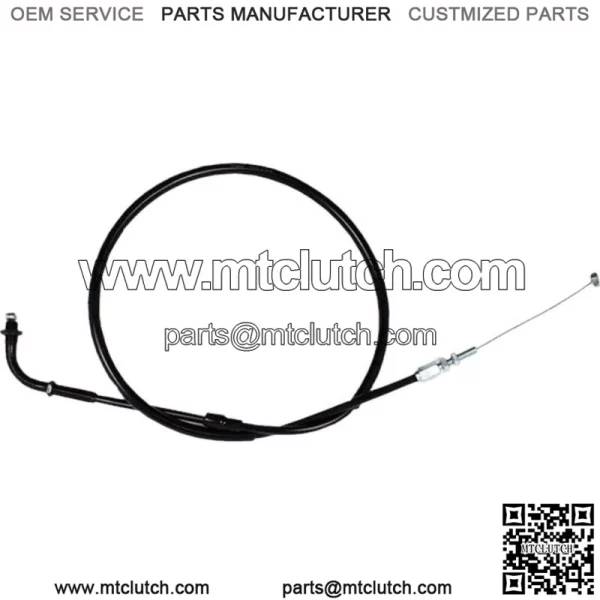 02-0100 - Black Vinyl Pull Throttle Cable (For: Honda)
