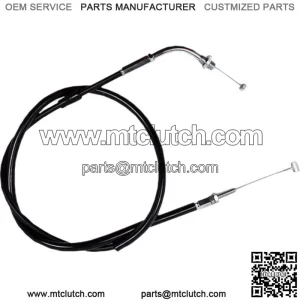 02-0022 - Black Vinyl Pull Throttle Cable (For: Honda)