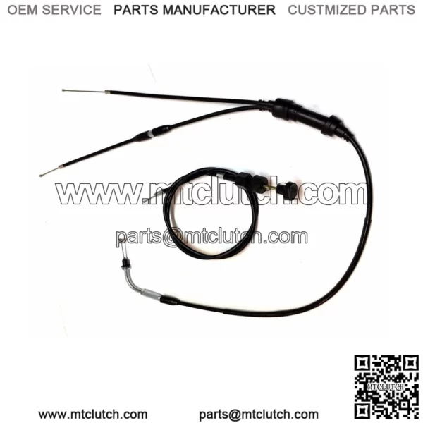 YAMAHA PW 50 PW50 THROTTLE GAS ACCELERATOR CABLE & PULL CHOKE CABLE 1981 - 2002 (For: Yamaha)