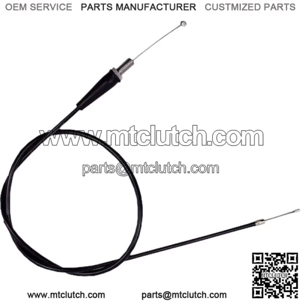 02-0036 Black Vinyl Pull Throttle Cable (For: Suzuki)