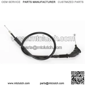 Fits 2004 Suzuki DR-Z125L Black Vinyl Throttle Cable 053668