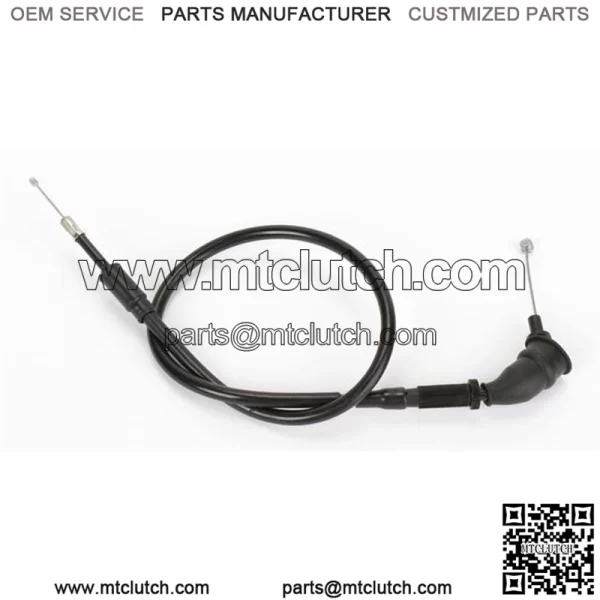 Fits 2004 Suzuki DR-Z125L Black Vinyl Throttle Cable 053668