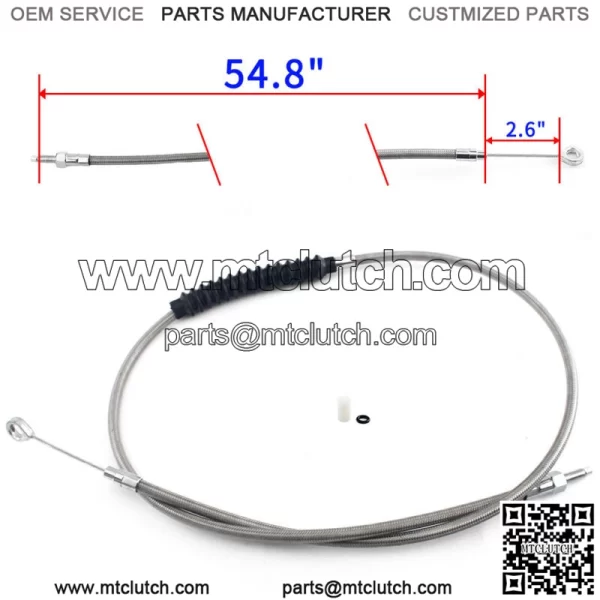 Braided Clutch Cable for Sportster 1200 XL1200C XL1200N XL1200R XL1200T XL1200X