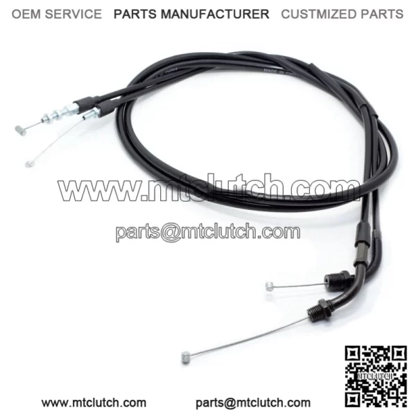 Pull & Push Throttle Cable For Honda Shadow ACE Aero Sabre Spirit 1100 VT1100 (For: Honda)