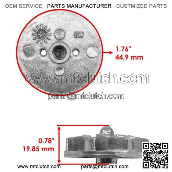 Water Pump Impeller With Shaft & Gasket For Polaris Sportsman 450 570 2014-2023 - Image 2