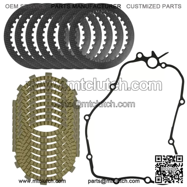 Clutch Friction Steel Plates And Gasket Kit for Yamaha YZ125 YZ125X 2005-2023
