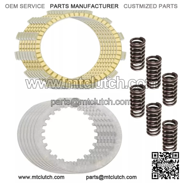 Clutch Friction Steel Plates And Springs Kit for Yamaha DT250 Dt400 Rd400 Ty250