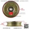 756-1202 756-0627B Deck Pulley For Cub Cadet White Outdoor Troy Bilt MTD - Image 3