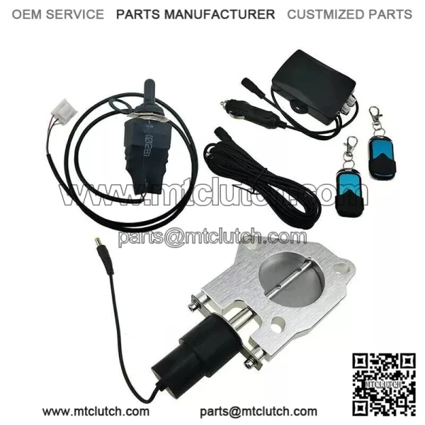 2-inch electric exhaust valve with remote control switch and manual