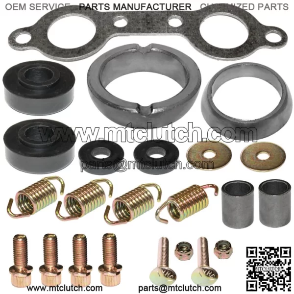 Exhaust Muffler Gasket Kit for Polaris Sportsman 800 EFI 2010 2012 2013 2014 For: Polaris Sportsman 800
