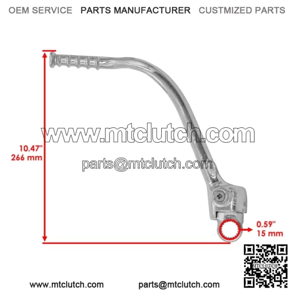 Kick Start Lever Pedal For Honda CRF250R 2012 2013 2014 2015 2016 2017 - Image 2