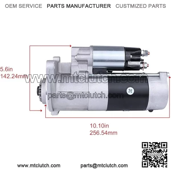 NEW STARTER MOTOR COMPATIBLE WITH KOBELCO SK210-IV M3T57575 ME019911 859353 M003T57575 M003T57575ZC M3T57575ZC ME019911 - Image 2
