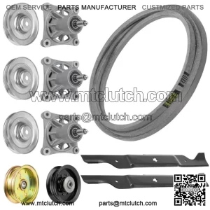 Spindle Blade & Pulley Belt for Husqvarna 461ZX PP46SZ 539112196 532174356 46"