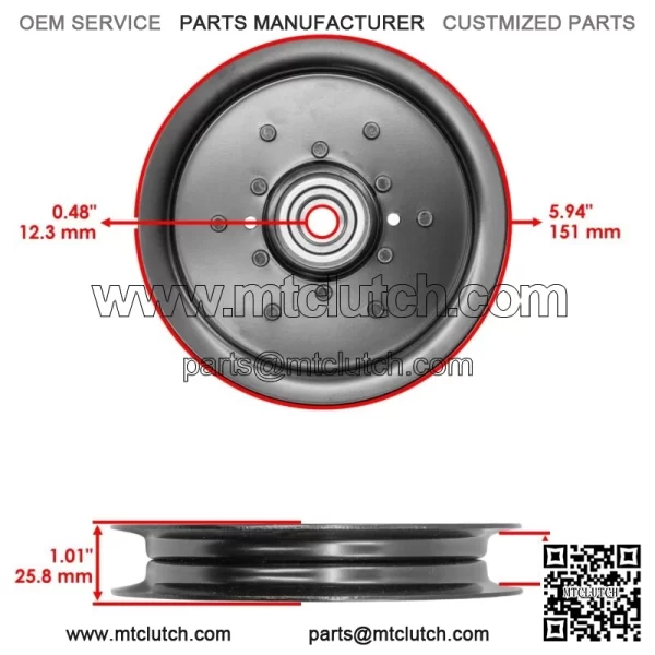 Deck Spindle & Blade Pulley Belt for John Deere F620 F680 F687 ZTrak 48" 54" 60" - Image 4